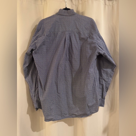 Men’s Blue Cinch Long Sleeves Button Down - Picture 3 of 7